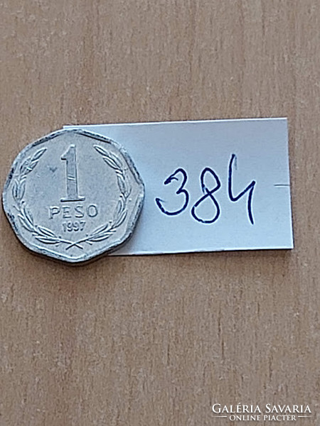 Chile 1 peso 1997 alu. Bernardo O'Higgins 384