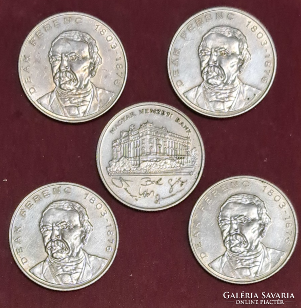 5 darab ezüst 200 forint 1993, 1994. (T-20)