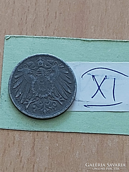 German Empire deutsches reich 10 pfennig 1918 zinc, ii. William xi