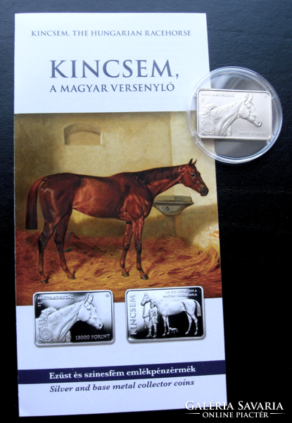 2024 - Kincsem, the Hungarian racing horse - HUF 3,000 commemorative coin - bu - in capsule, with mnb description