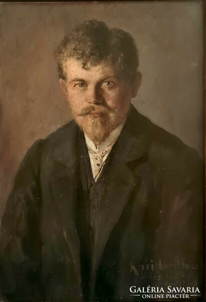 Halász-Hradil Elemér (1873 - 1948) Önarckép 1905
