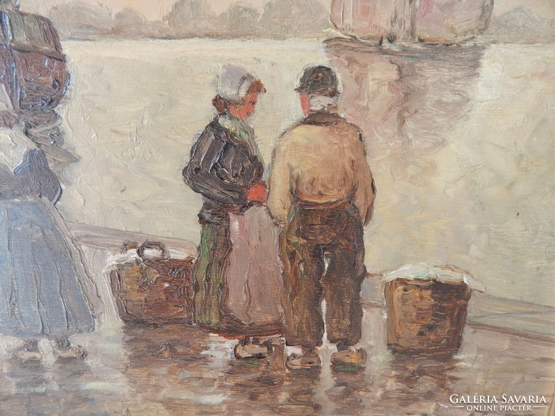 Hans Harlander Német festő,,olaj - fa festménye,,40 x 50 cm,,kerettel,60 x 70 cm.