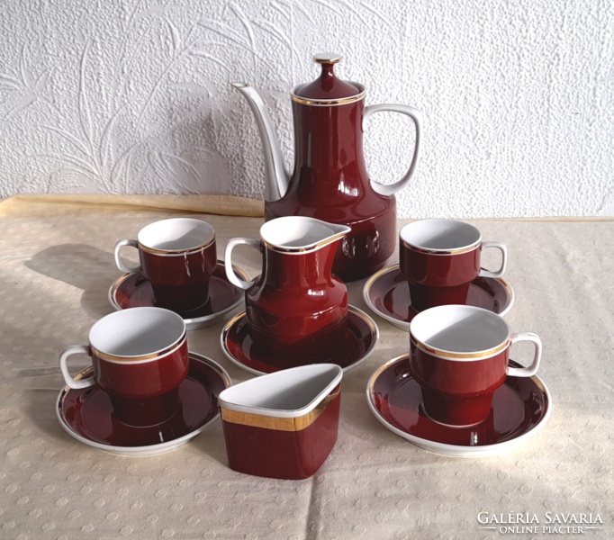 Retro Hólloháza porcelain coffee/mocha set