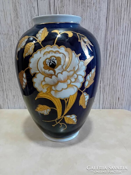 Wallendorf echt cobalt German porcelain vase