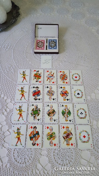 Régi Patience Piatnik,Wien mini kártya,eredeti dobozában