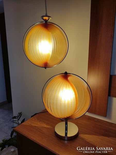1980' Kare Design Verner Panton Moonlamp kópia lámpa csillár asztali lámpa duó
