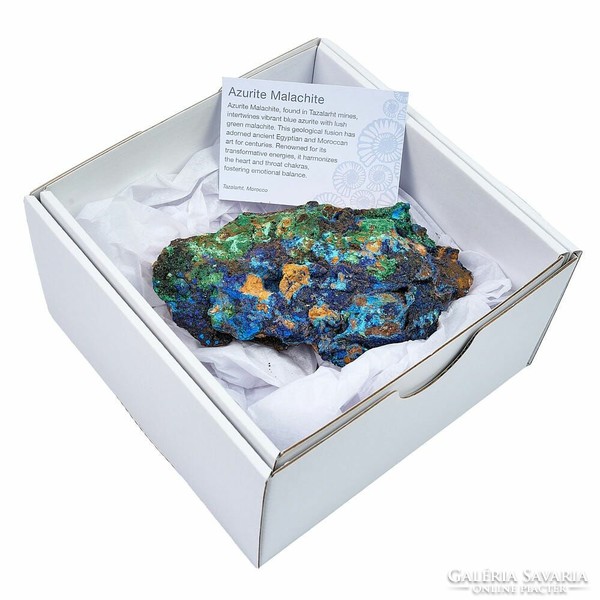 Azurite - malachite in a gift box - the 