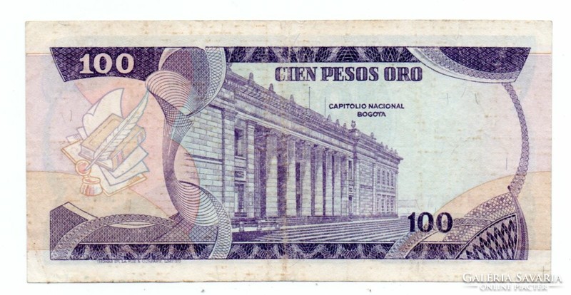 100   Pesos    1977  Kolumbia