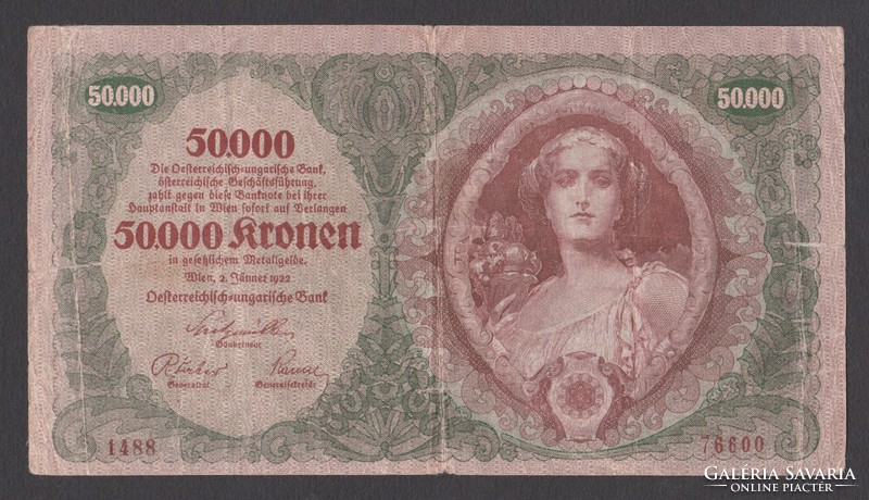 50000 Korona 1922 (VG+)