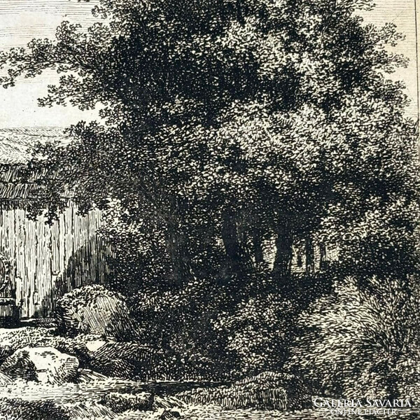 Unknown painter - water mill - 19 no. - Engraving