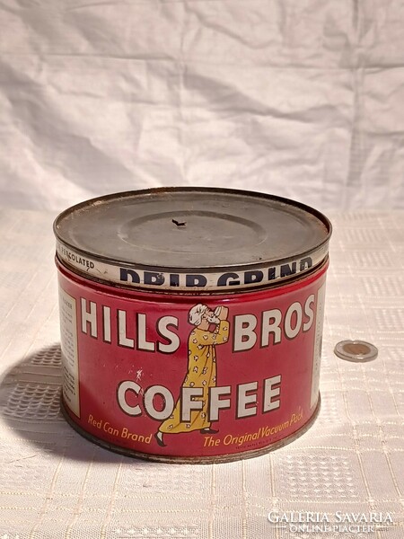 Hills bros coffee metal coffee box