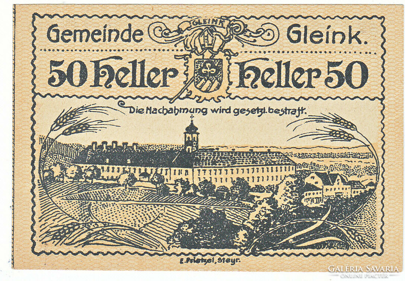 Osztrák szükségpénz  50 heller 1920