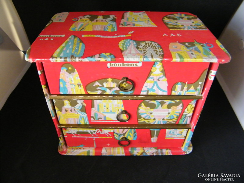 Vintage altmann & kühne Viennese bonbons (slot design) box with drawers