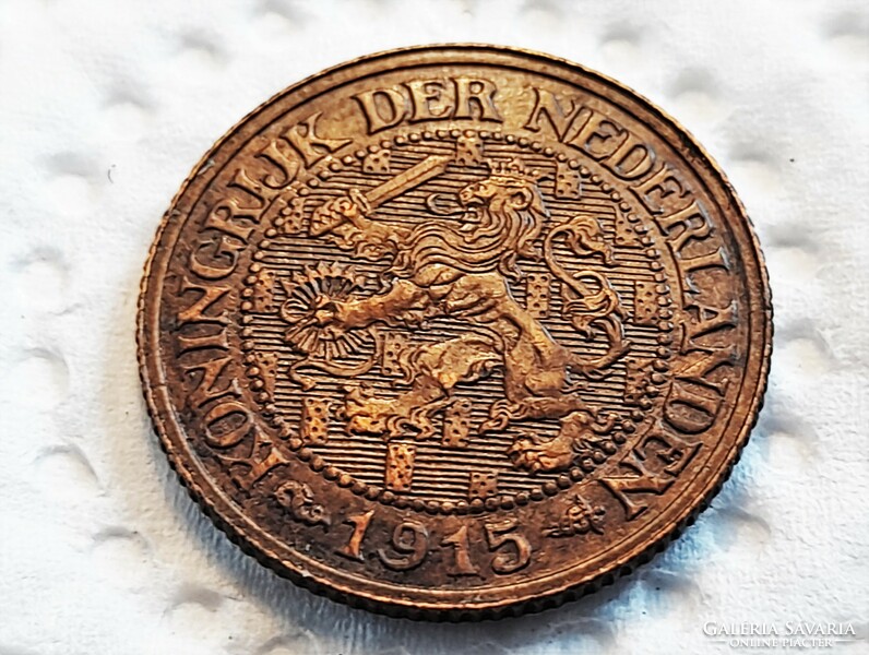 Netherlands 1 cent 1915.