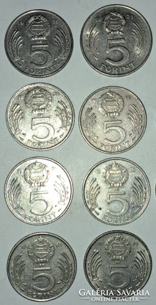 12 darab 5 Forint Kossuth LOT (T-28)