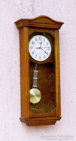 Merion westminster wooden box pendulum wall clock with battery structure