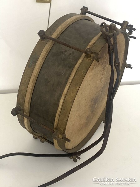 Rarity! All parts of the antique small judge's drum are original 35 cm.