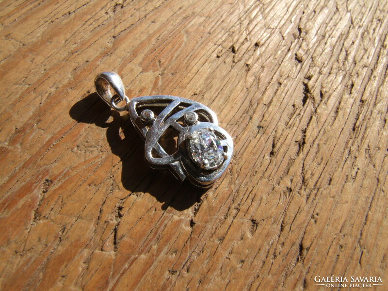 Art Nouveau silver pendant (210221)
