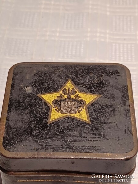 Rare metal cigar box-engelhardt cigarren tropen zierde