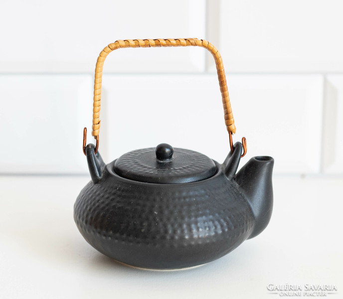 Far Eastern style ceramic teapot - a Japanese / Chinese tea ceremony tool