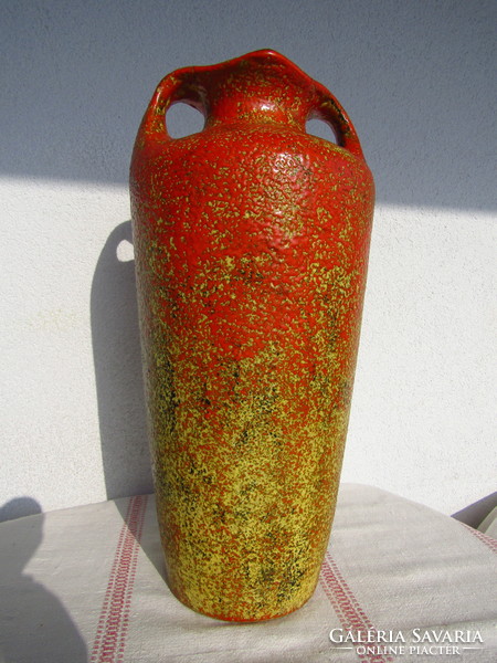 Huge retro ceramic floor vase, 46 cm high