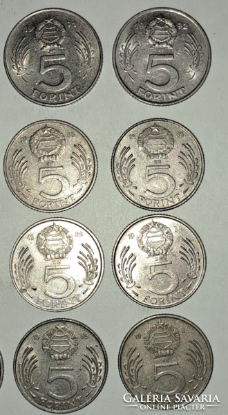 12 darab 5 Forint Kossuth LOT (T-28)