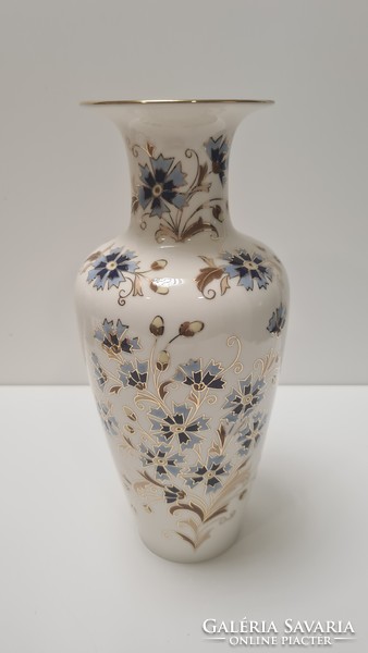 Zsolnay cornflower pattern vase 27 cm #1908