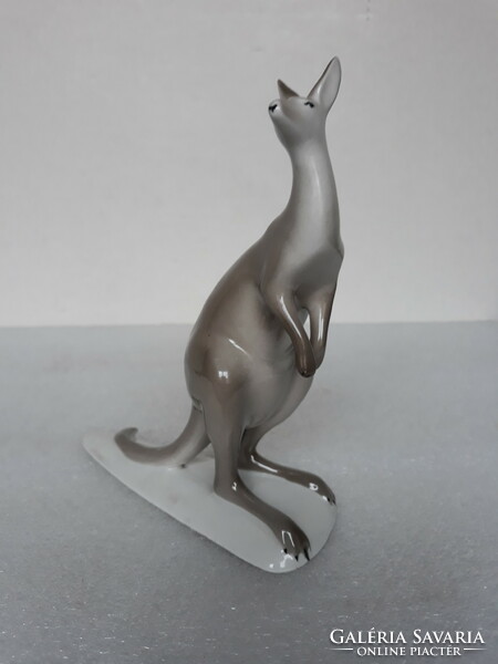 Old drasche porcelain kangaroo, designed and signed by Béla Balogh