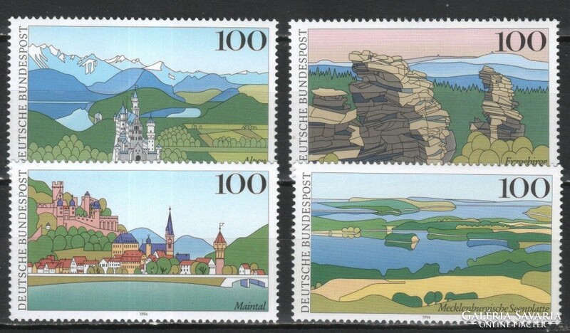 Postatiszta Bundes 1152 Mi 1742-1745     5,50 Euró