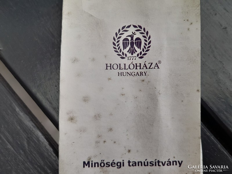 Bolti állapotú Szász Endre Hollóházi porcelán kávés készlet
