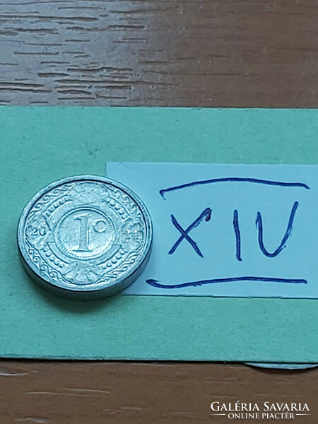 HOLLAND ANTILLÁK 1 CENT 2014  ALU.  XIV