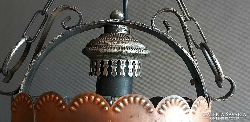 Art and Craft kovácsoltvas és bronz mennyezeti lámpa ALKUDHATÓ design