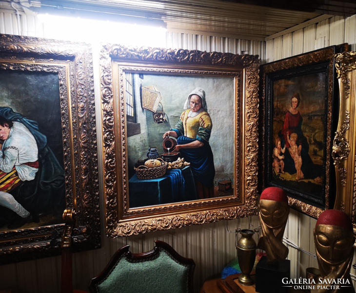 The painting Woman Pouring Milk