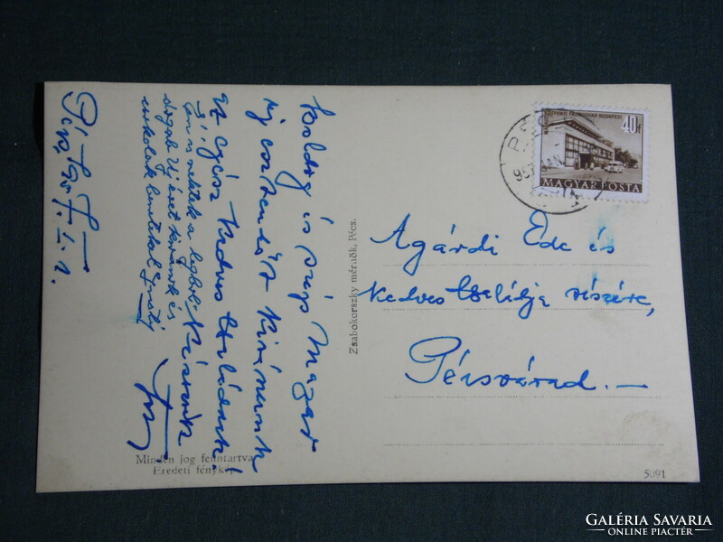 Képeslap,Postcard, Pécs, Zsabokorszky mérnök, Mecsek Kozári vadászház, 1930-40
