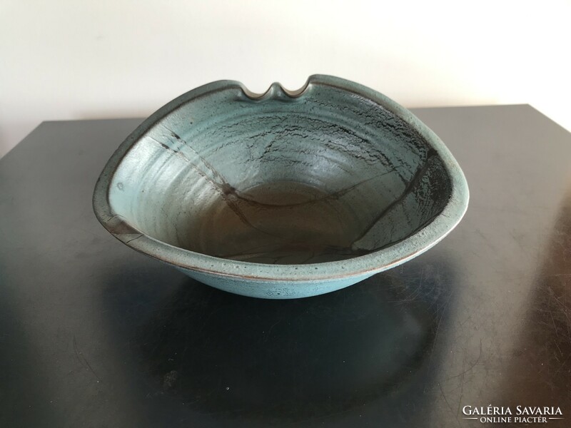 Special shaped ceramic bowl, ashtray, marked, flawless (20/e2)