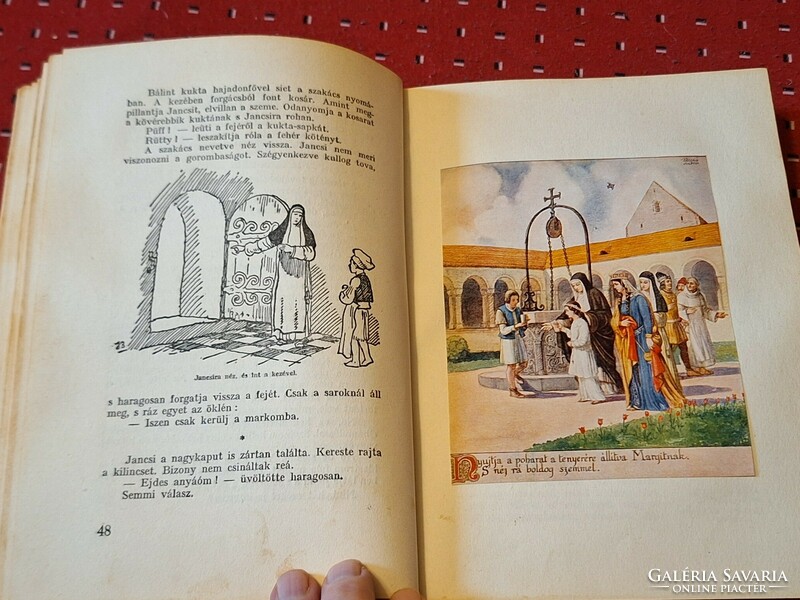 1940 Géza K.Gárdonyi: God's slaves--illustrated by the iconic András Biczó, color picture dante edition