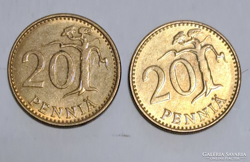 1984, 1985. Finnország 20 penni,  (T-51)