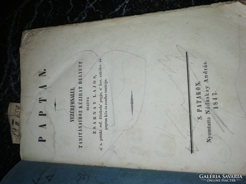 Lajos Zsarnay paptan 1847 is in the condition shown in the pictures
