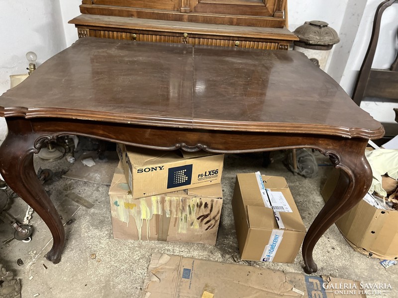 Neobaroque extendable dining table - damaged