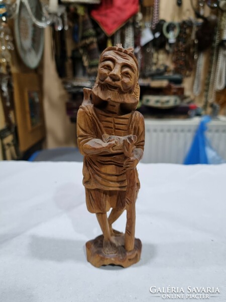 Old Chinese wood carved figurine
