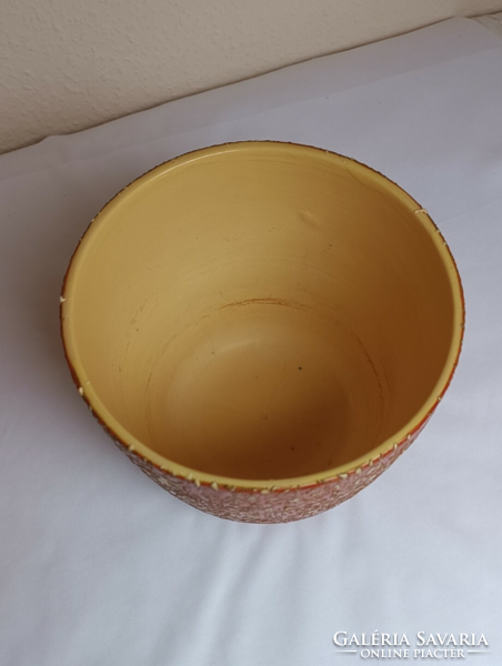 Tófej ceramic bowl. Used. Core: 14.5 x 18 cm in diameter