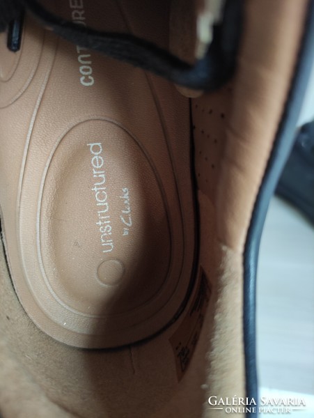 Unstructured Clarks extra kényelmesötétkék női torna cipő fazonú komfort bőr cipő  36 os. Vadonatúj.