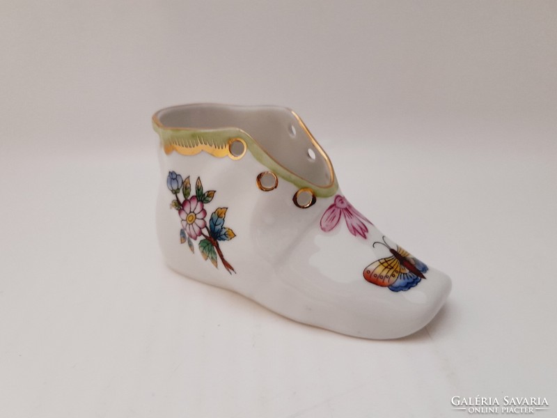 Herend porcelain shoes with Victoria pattern