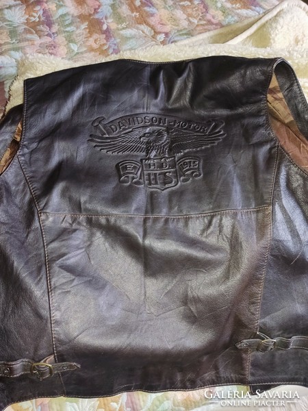 Harley davidson motorcycle leather vest