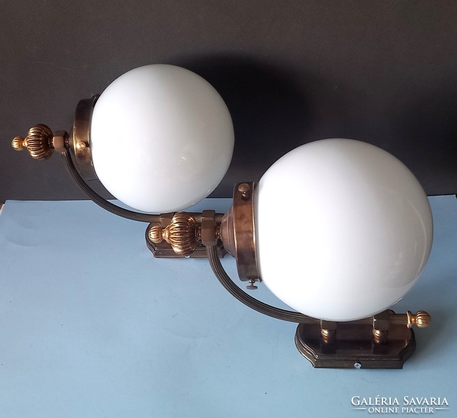 2 Orion bronze wall lamps, negotiable art deco design