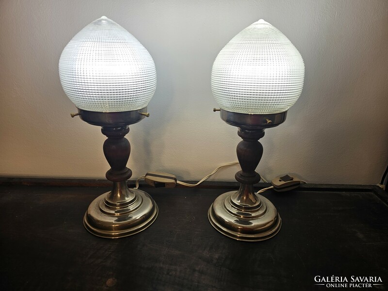 Beautiful pair of art deco table lamps