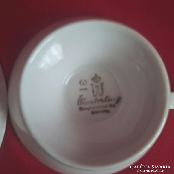 Bavaria porcelain coffee cup and plate