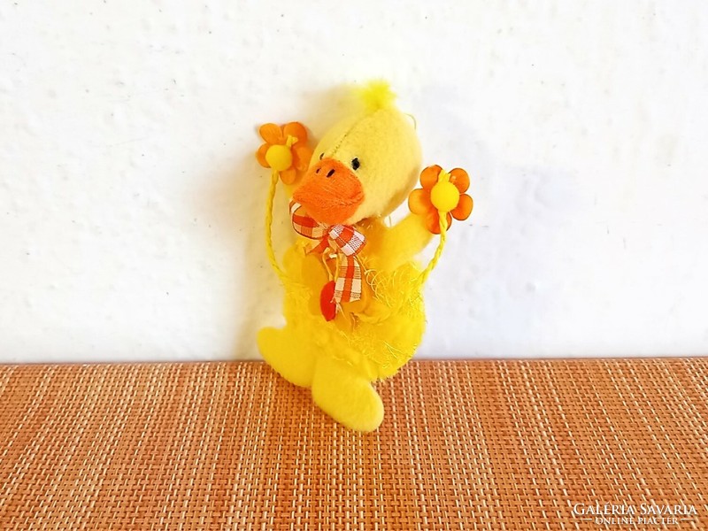 Hanging Easter ornament, decoration, plush duck figure