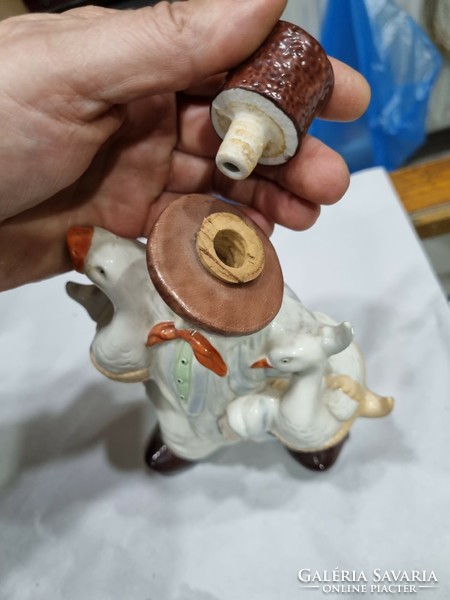 Régi német porcelán likörös készlet