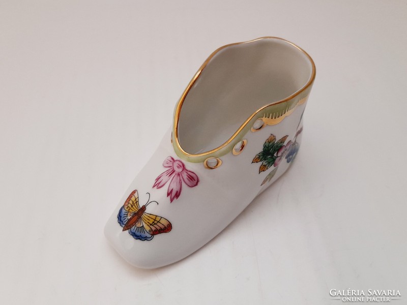 Herend porcelain shoes with Victoria pattern